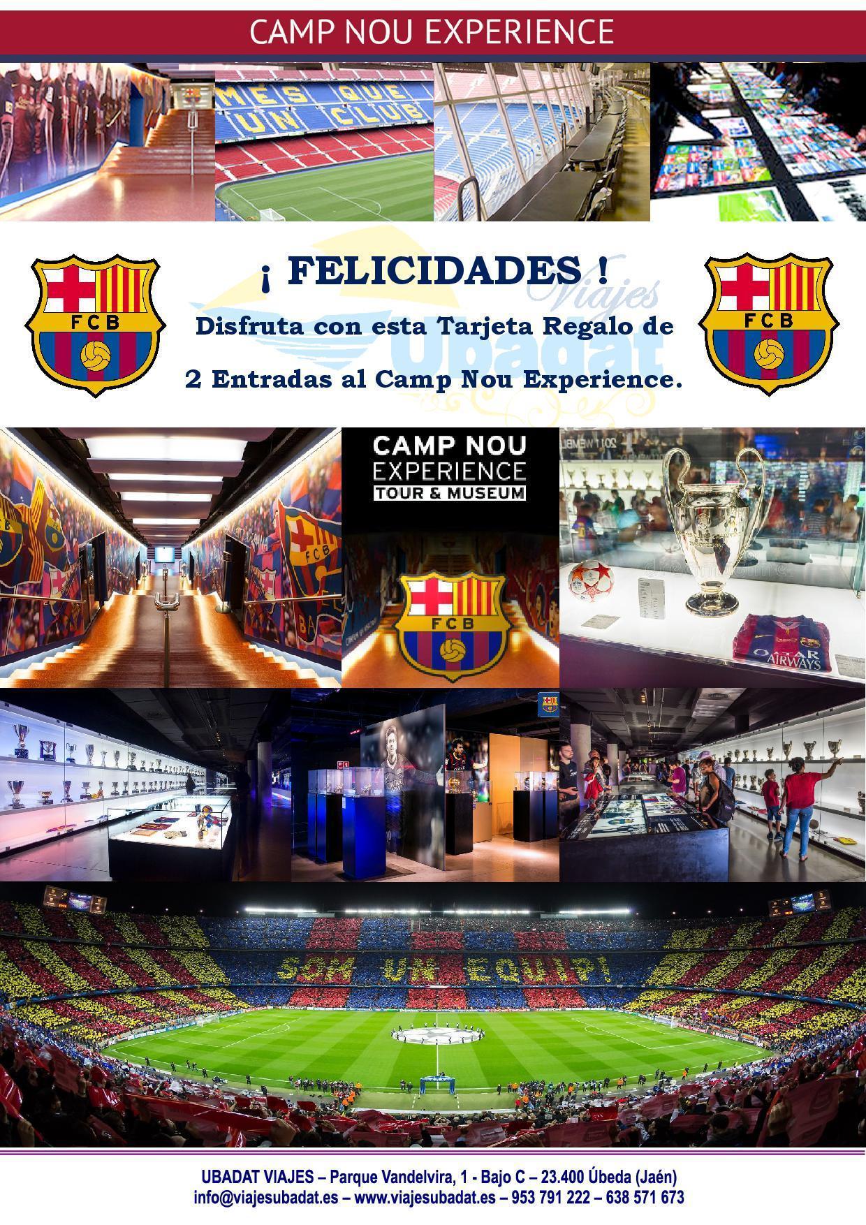 TARJETA REGALO - CAMP NOU EXPERIENCE (Museo + Tour por el Camp Nou