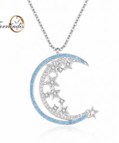 Colgante luna y estrellas.