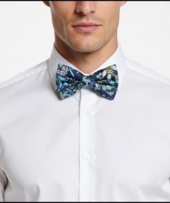 Pajaritas estampados azules.